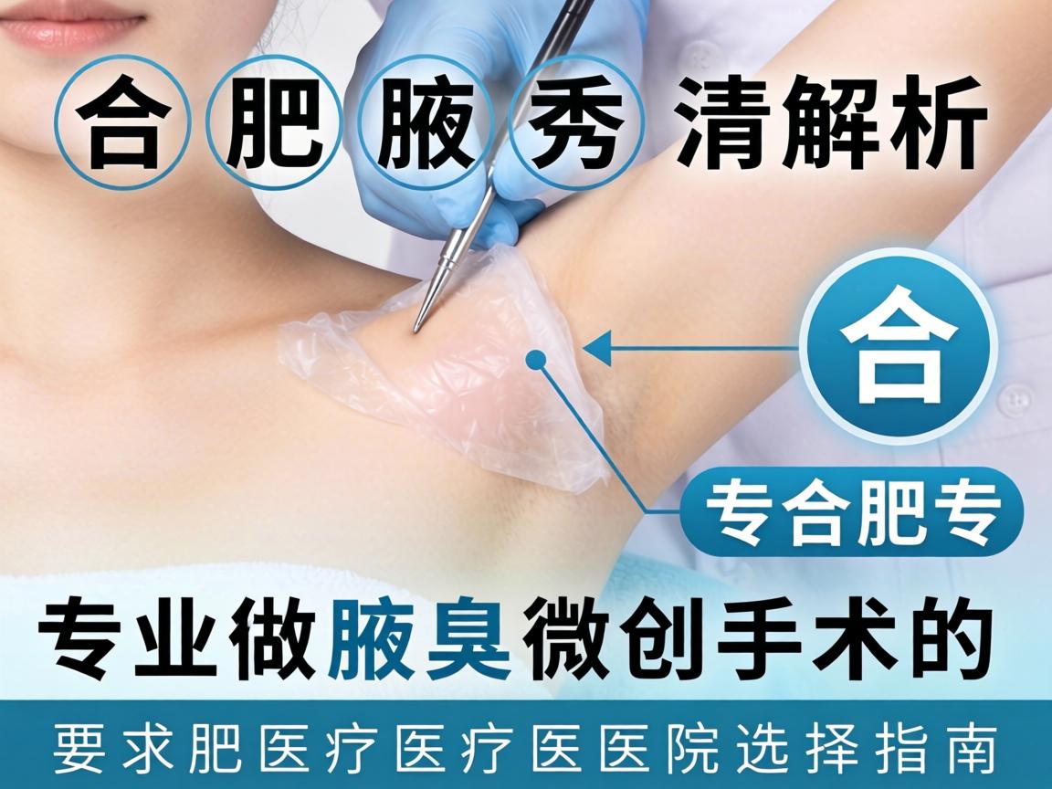 合肥腋秀解析,合肥专业做腋臭微创手术的医院选择指南 合肥腋秀解析,合肥专业做腋臭微创手术的医院选择指南