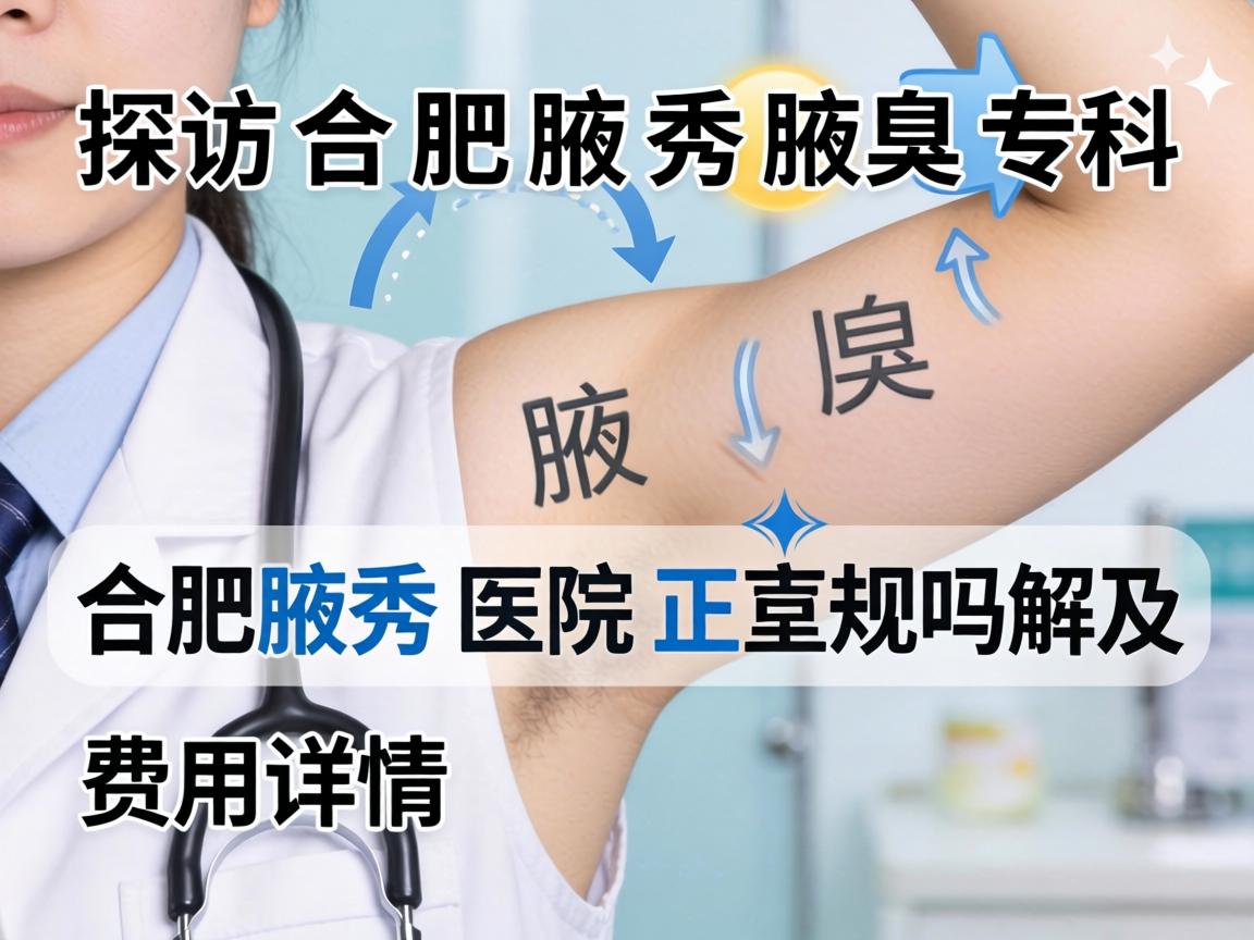 探访合肥腋秀腋臭专科，解析合肥腋秀医院正规吗及其费用详情