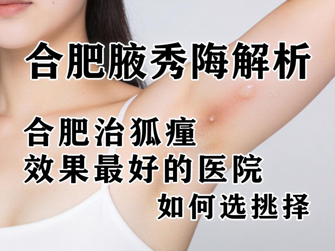合肥腋秀解析，合肥治狐臭效果最好的医院如何选择