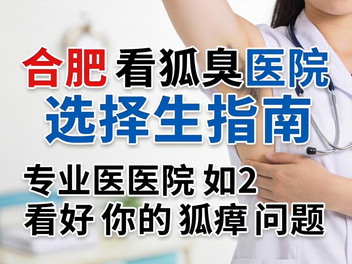 合肥看狐臭医院选择指南，专业医院如何看好你的狐臭问题