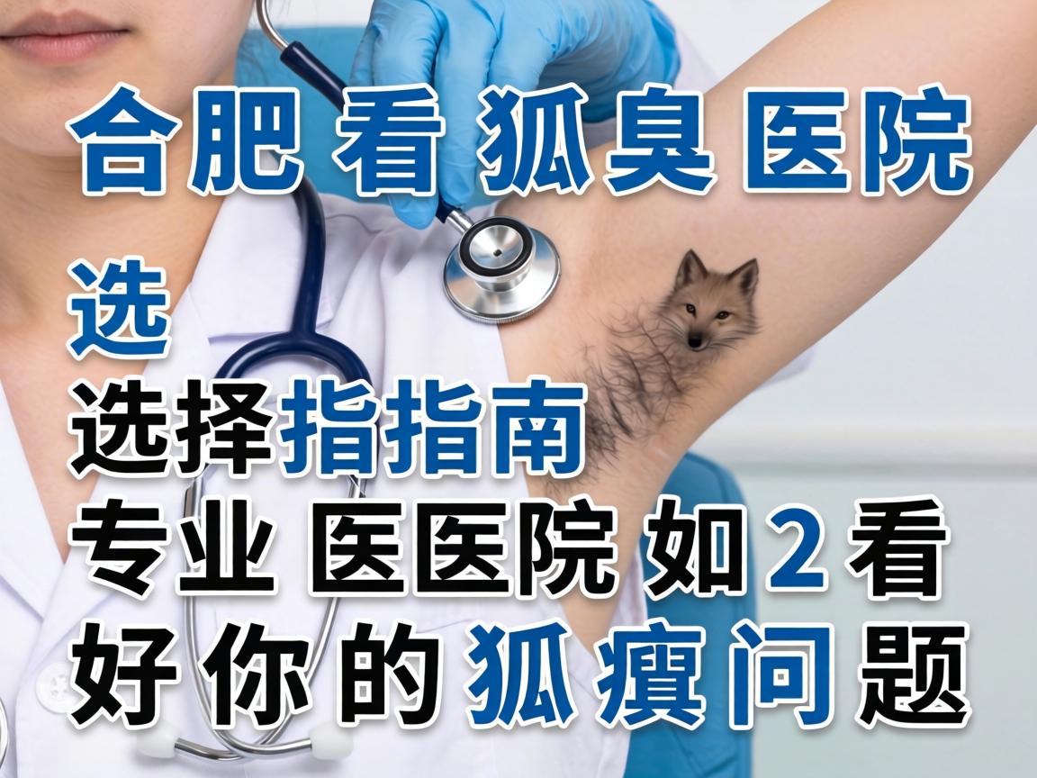 合肥看狐臭医院选择指南，专业医院如何看好你的狐臭问题