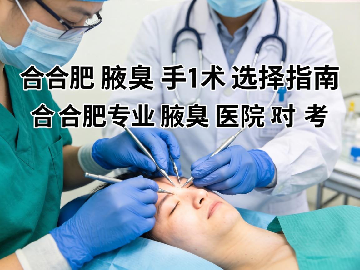 合肥腋臭手术选择指南，详解合肥专业腋臭医院的对比与考量