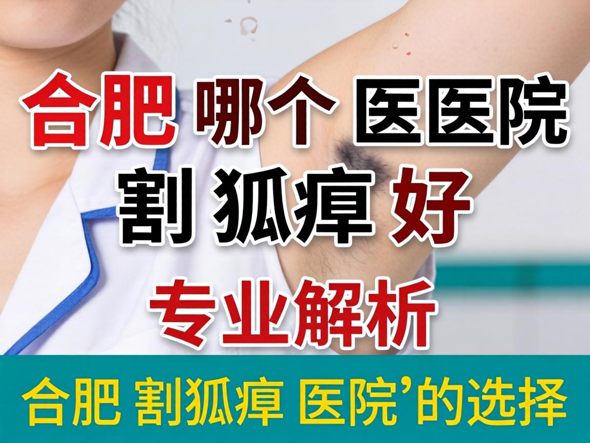 合肥哪个医院割狐臭好？专业解析合肥割狐臭医院的选择