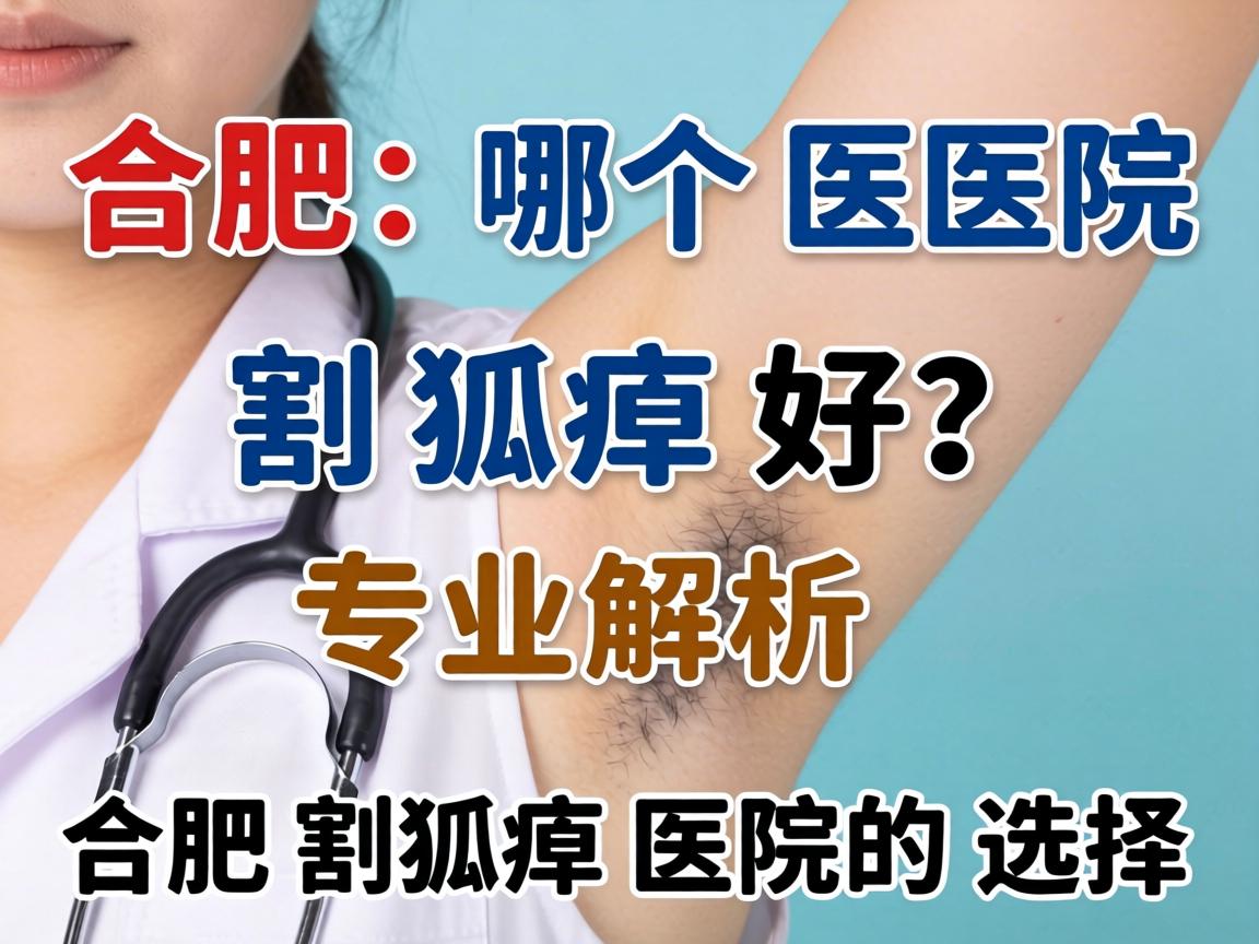 合肥哪个医院割狐臭好？专业解析合肥割狐臭医院的选择
