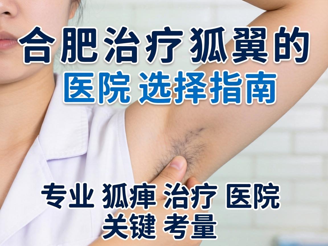 合肥治疗狐臭的医院选择指南，专业狐臭治疗医院的关键考量