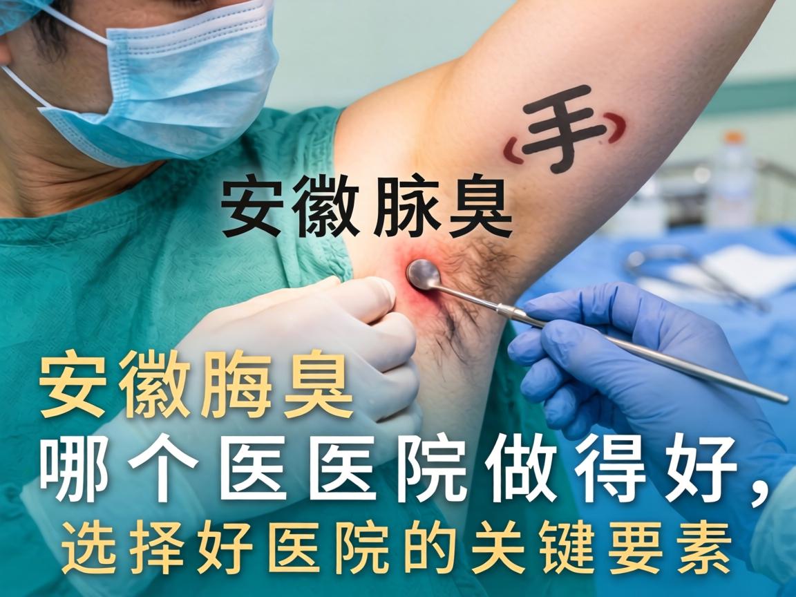 深度解析安徽腋臭手术哪个医院做得好,选择好医院的关键要素 深度解析安徽腋臭手术哪个医院做得好,选择好医院的关键要素