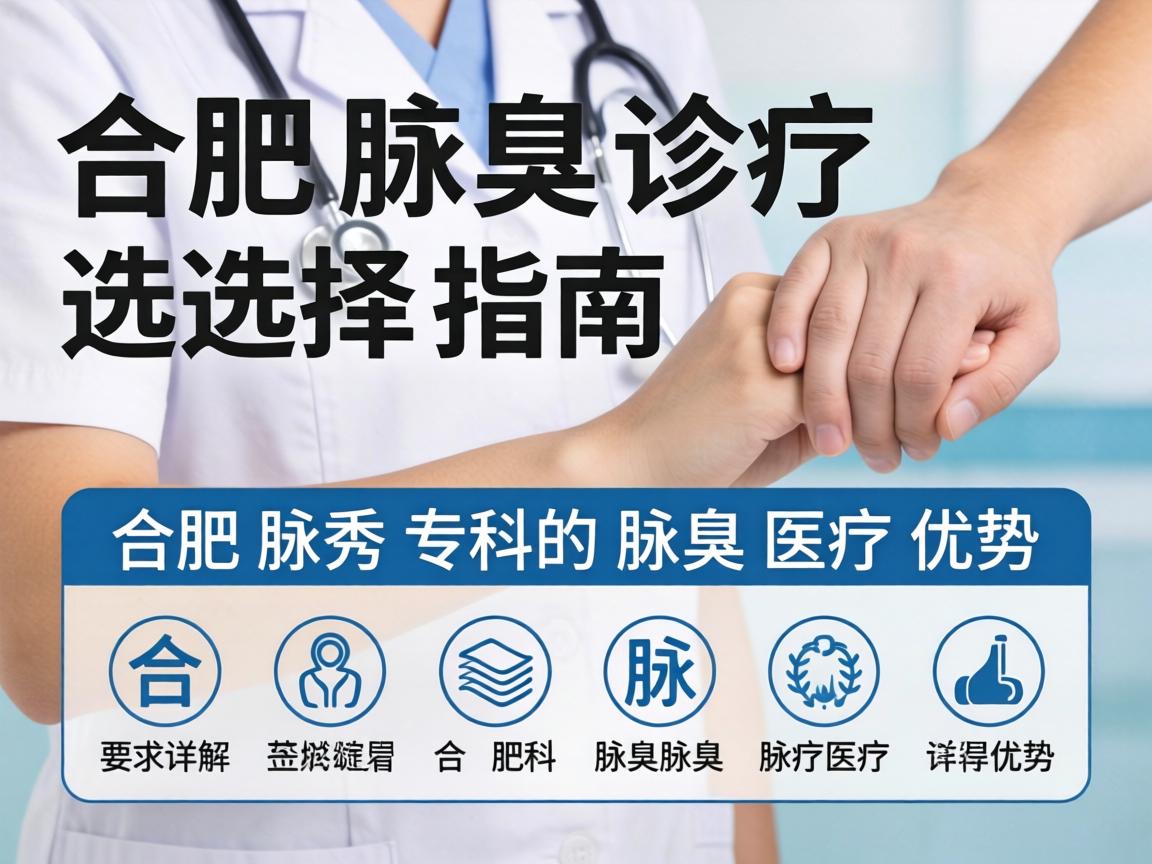 合肥腋臭诊疗选择指南，详解合肥腋秀专科的腋臭医疗优势