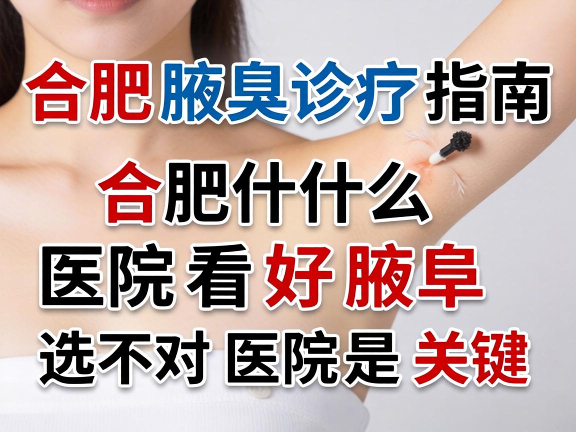 合肥腋臭诊疗指南，在合肥什么医院看好腋臭，选对医院是关键