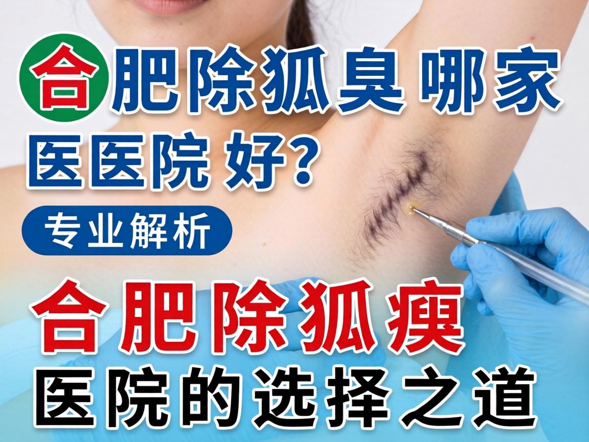 合肥除狐臭哪家医院好？专业解析合肥除狐臭医院的选择之道