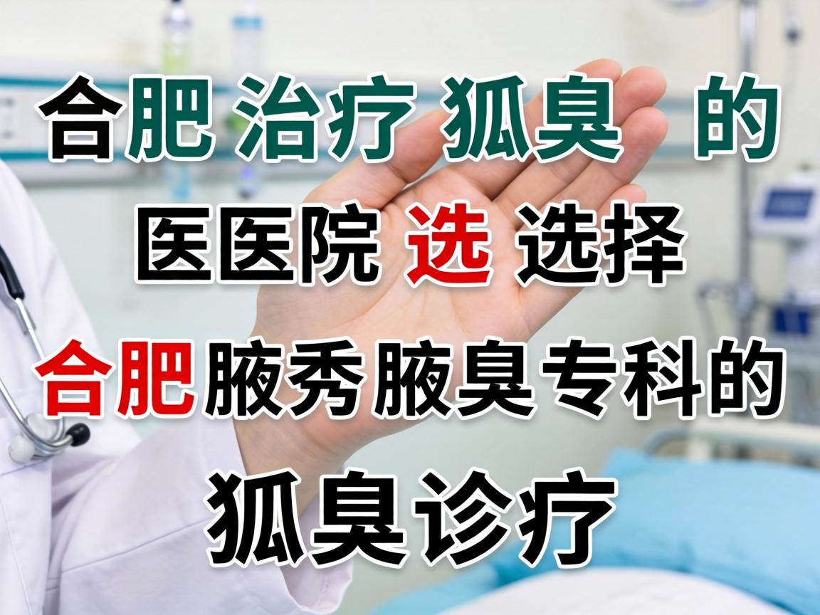合肥治疗狐臭的医院选择,解析合肥腋秀腋臭专科的狐臭诊疗 合肥治疗狐臭的医院选择,解析合肥腋秀腋臭专科的狐臭诊疗