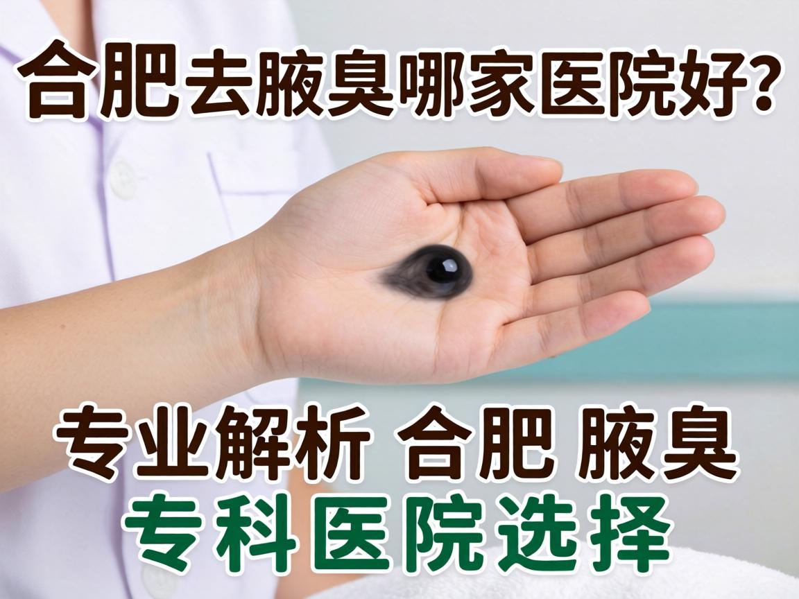 合肥去腋臭哪家医院好？专业解析合肥腋臭专科医院选择