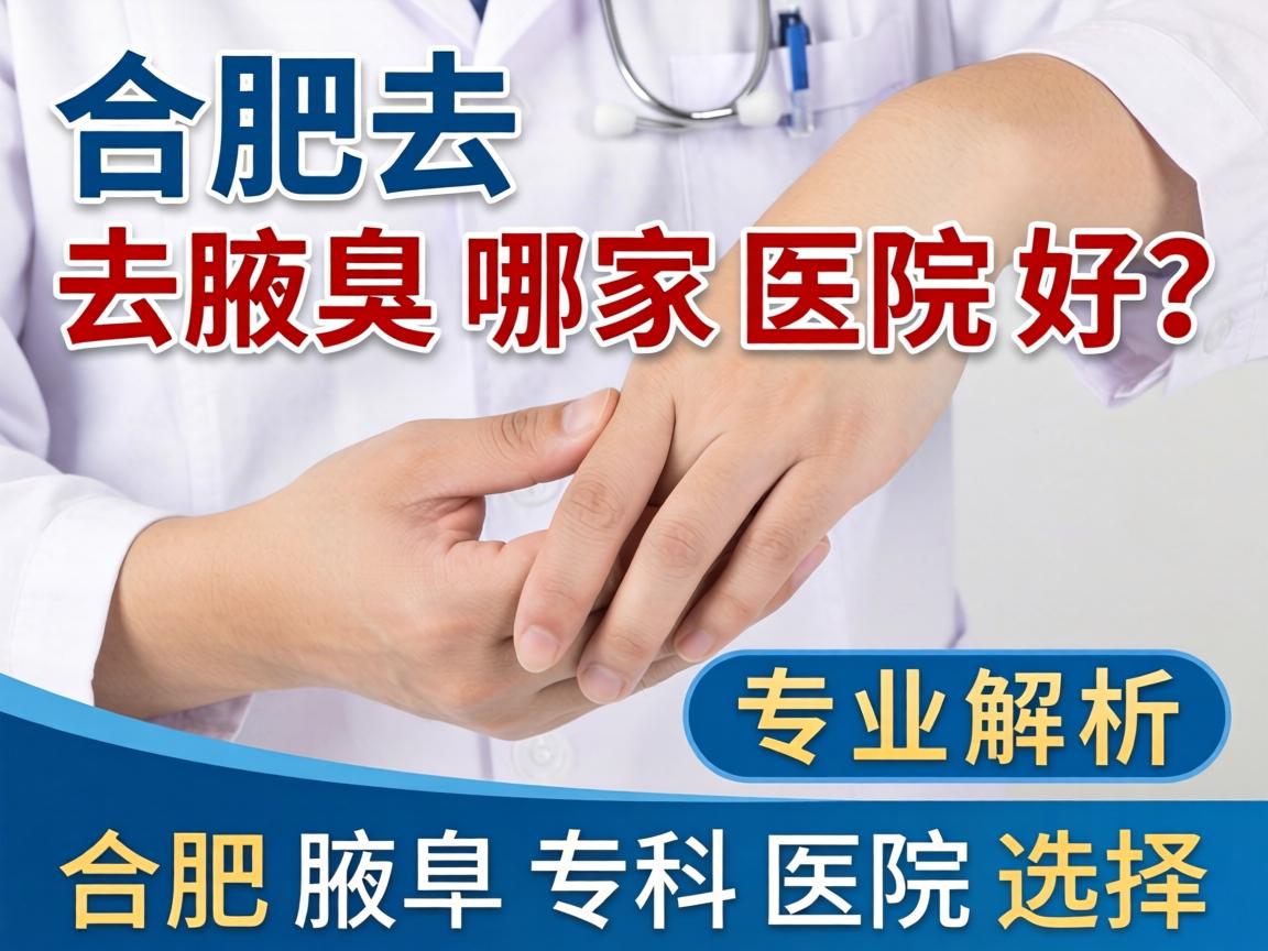 合肥去腋臭哪家医院好？专业解析合肥腋臭专科医院选择