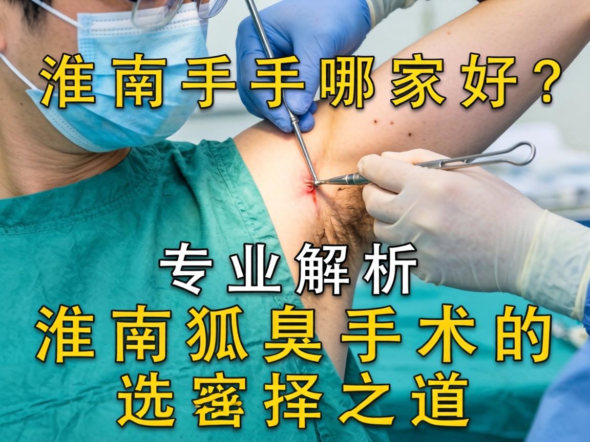 淮南狐臭手术哪家好？专业解析淮南狐臭手术的选择之道