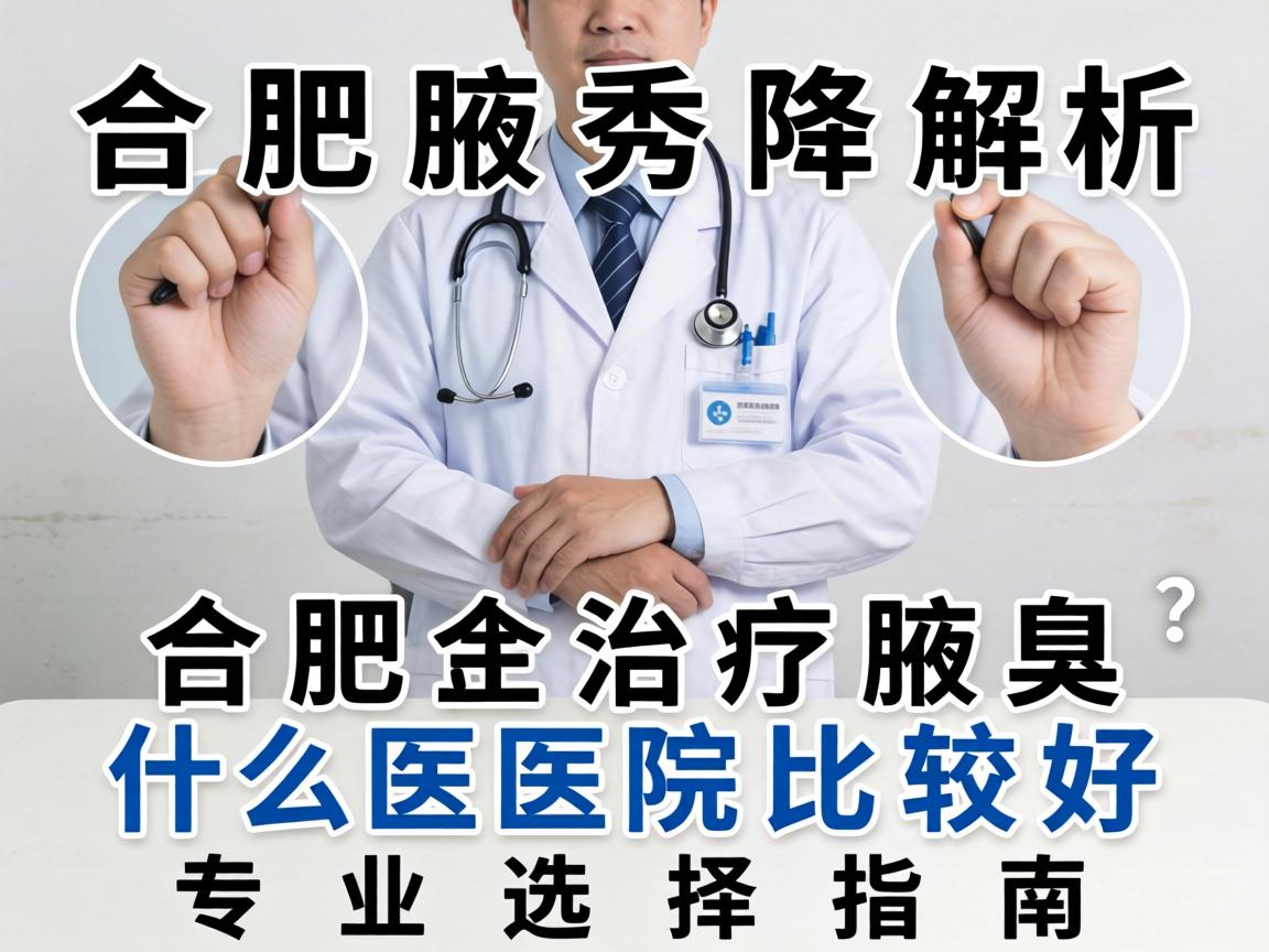 合肥腋秀解析，合肥治疗腋臭什么医院比较好？专业选择指南