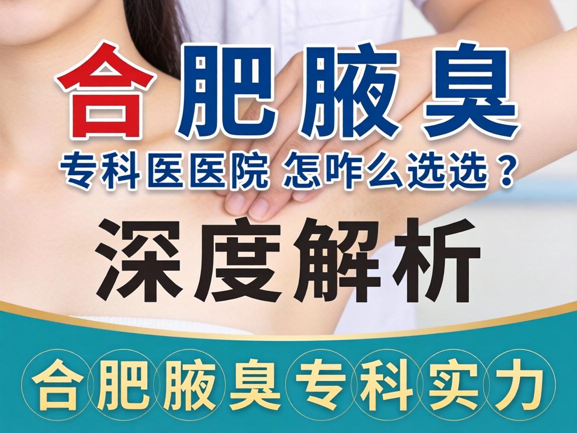 合肥腋臭专科医院怎么选？深度解析合肥腋臭专科实力