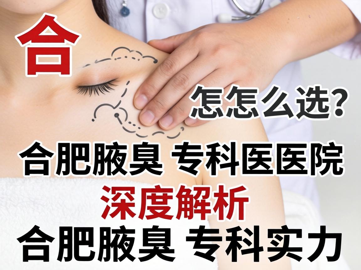 合肥腋臭专科医院怎么选？深度解析合肥腋臭专科实力