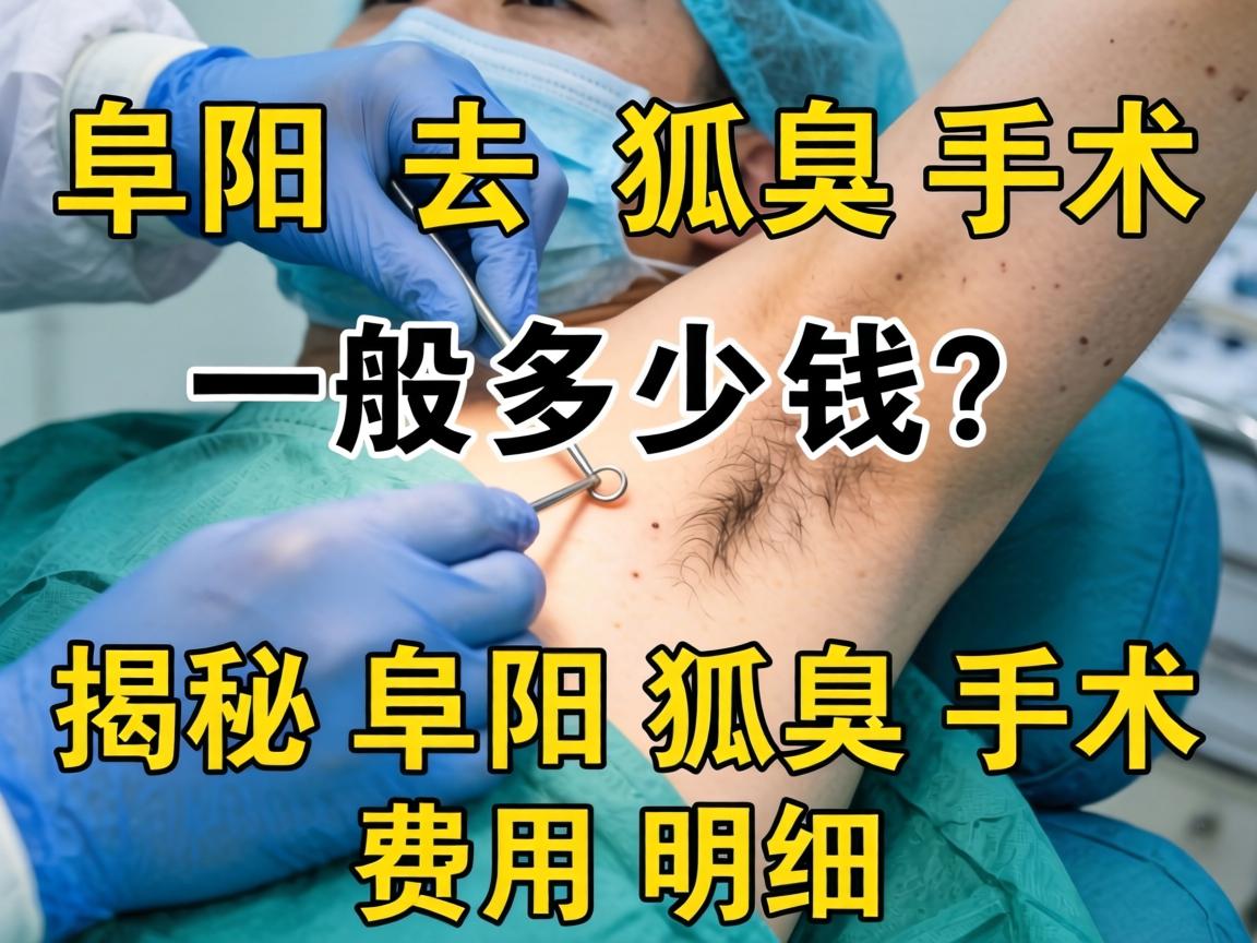 阜阳去狐臭手术一般多少钱？揭秘阜阳狐臭手术费用明细