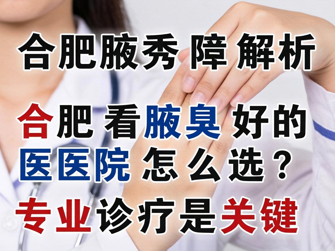 合肥腋秀解析，合肥看腋臭好的医院怎么选？专业诊疗是关键