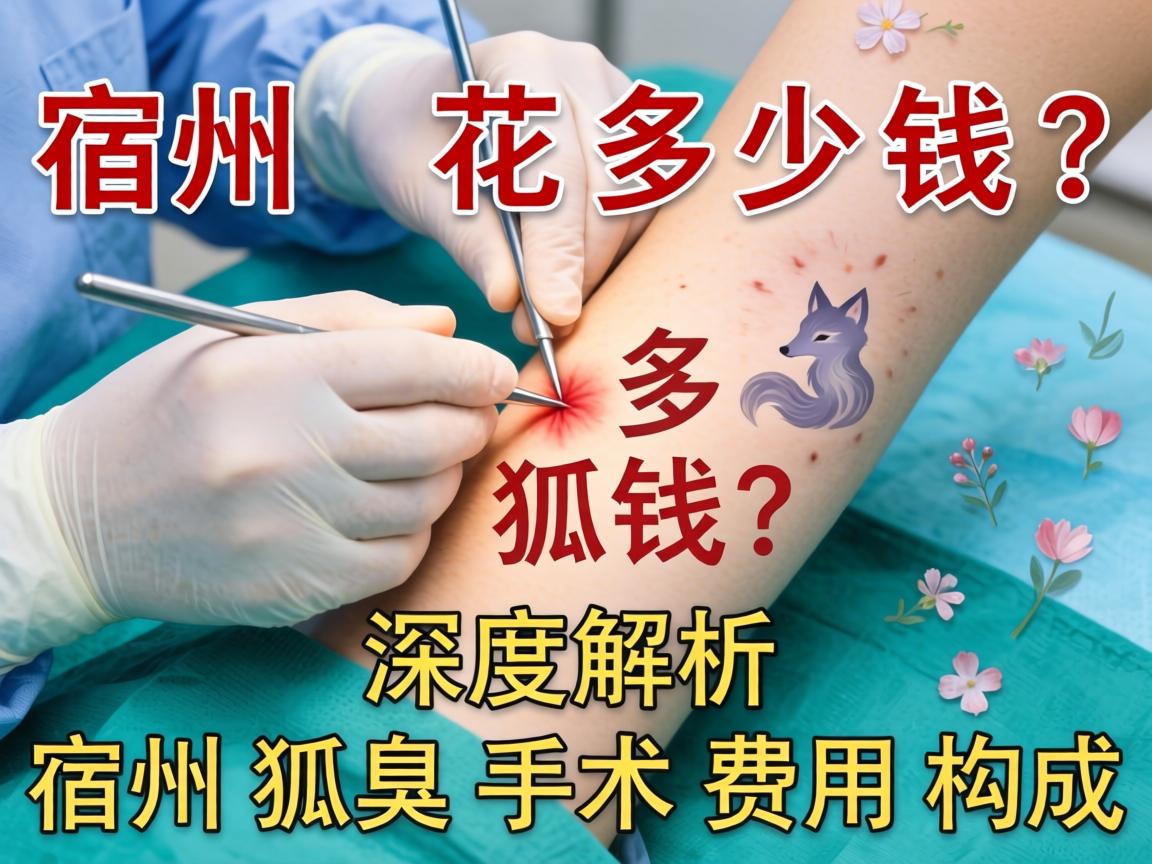 宿州狐臭手术花多少钱？深度解析宿州狐臭手术费用构成