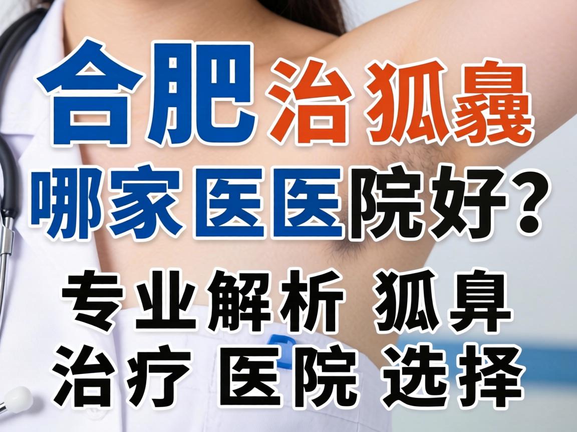 合肥治疗狐臭哪家医院好？专业解析狐臭治疗医院选择