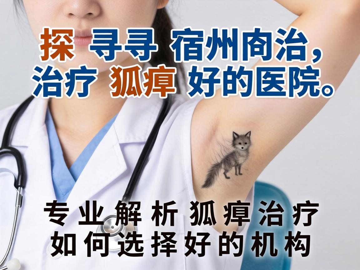 探寻宿州治疗狐臭好的医院，专业解析狐臭治疗如何选择好的机构