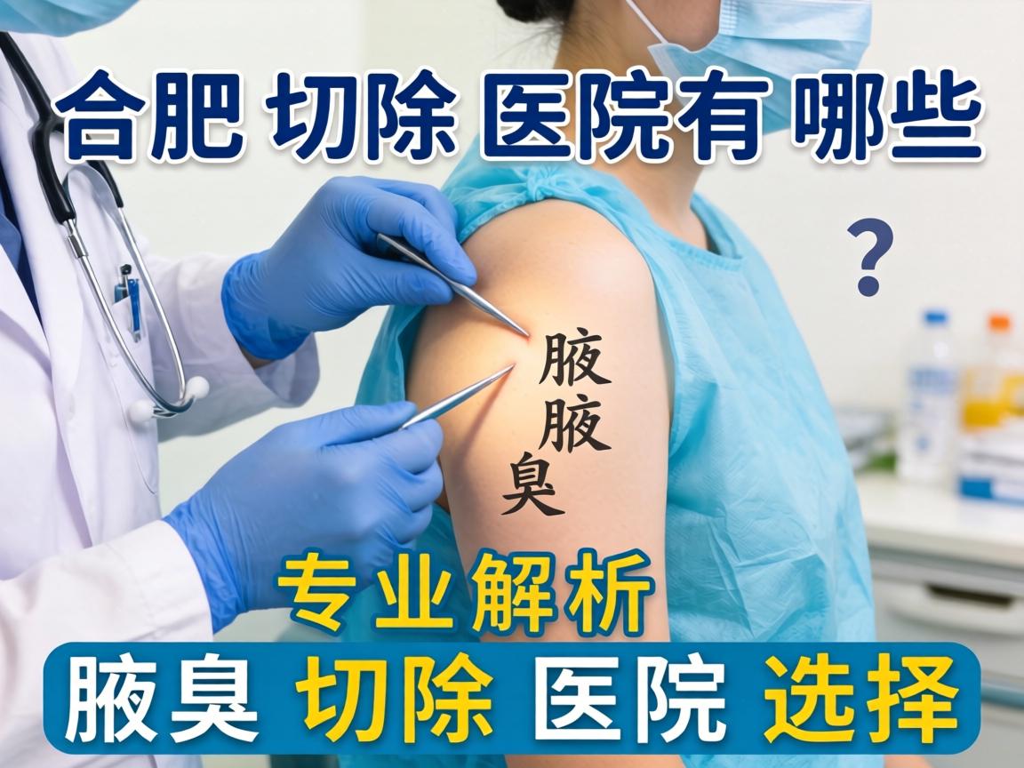 合肥切除腋臭医院有哪些？专业解析腋臭切除医院选择