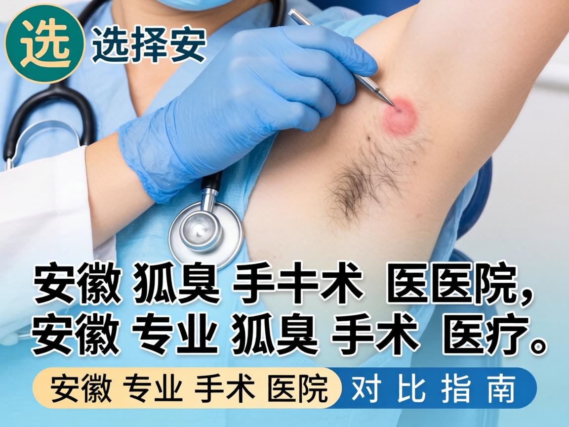 选择安徽狐臭手术医院，安徽专业狐臭手术医院对比指南
