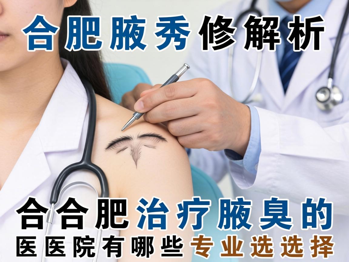 合肥腋秀解析，合肥治疗腋臭的医院有哪些专业选择