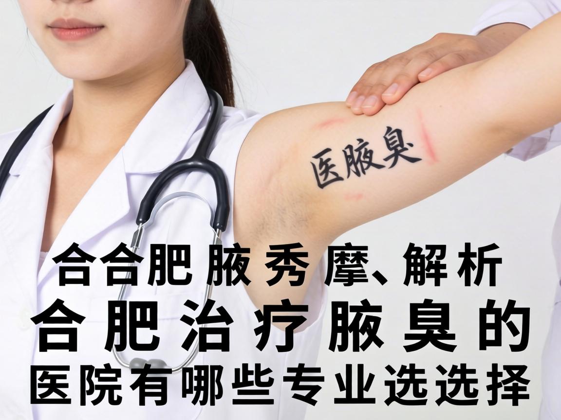 合肥腋秀解析，合肥治疗腋臭的医院有哪些专业选择