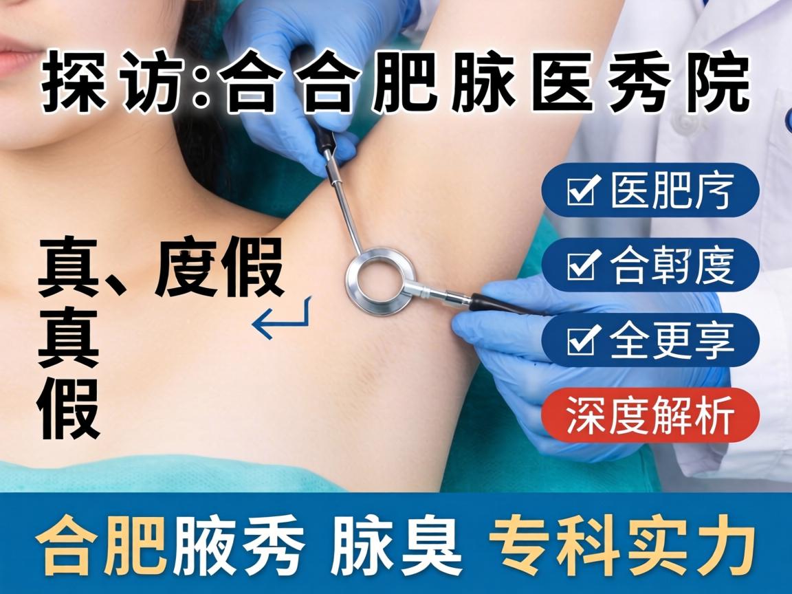 探访合肥腋秀医院真假 深度解析合肥腋秀腋臭专科实力