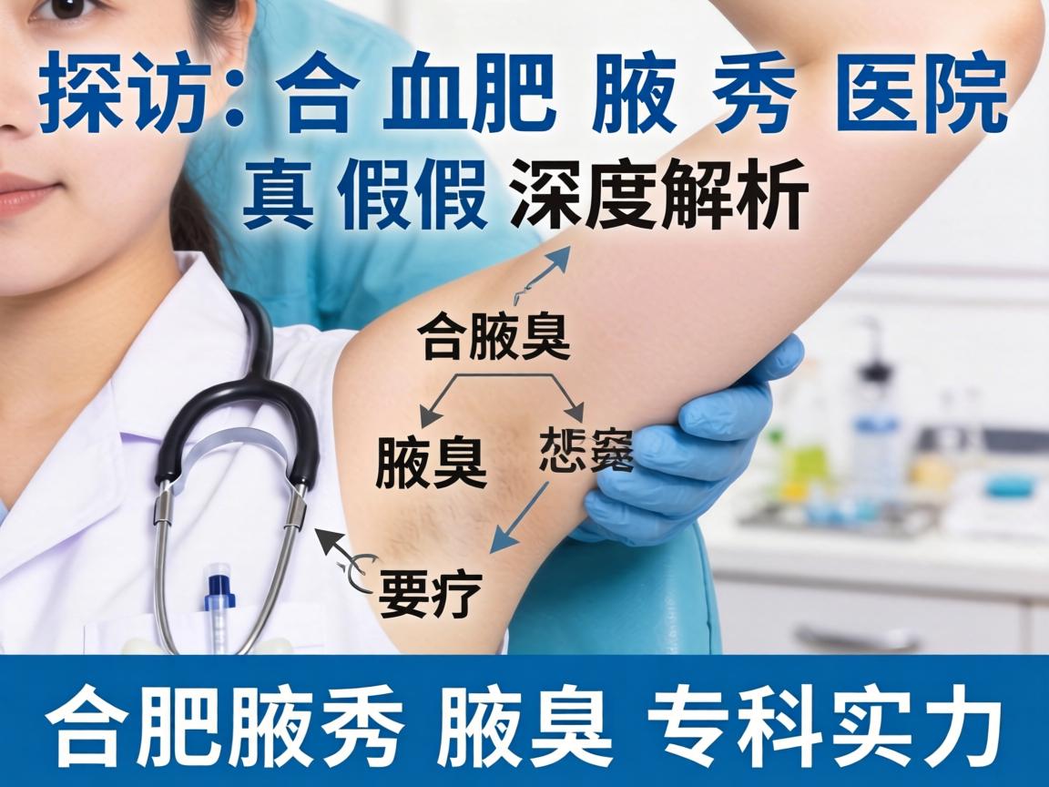 探访合肥腋秀医院真假 深度解析合肥腋秀腋臭专科实力