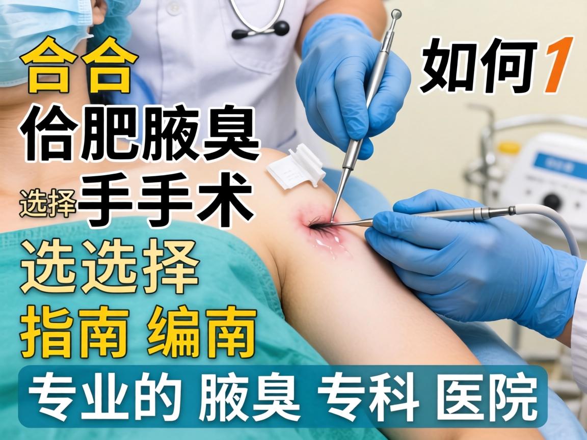 合肥腋臭手术选择指南,如何挑选专业的腋臭专科医院 合肥腋臭手术选择指南,如何挑选专业的腋臭专科医院