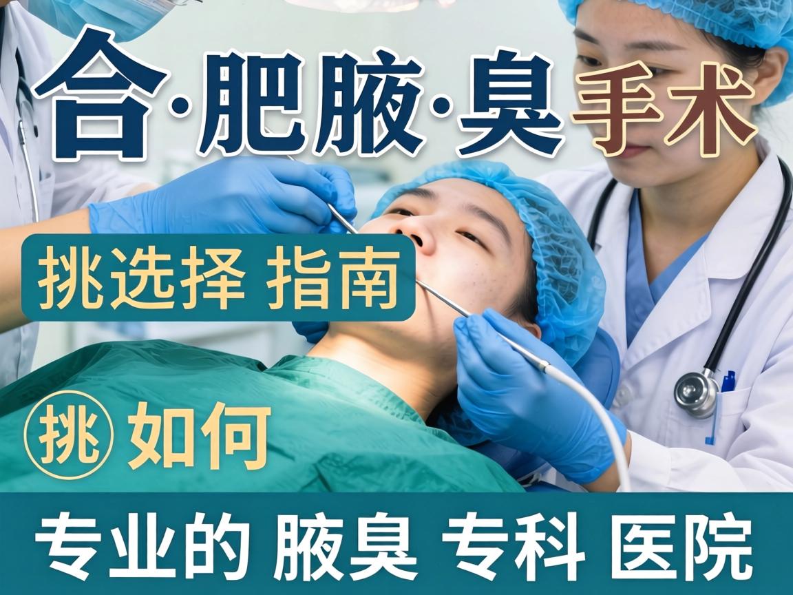 合肥腋臭手术选择指南,如何挑选专业的腋臭专科医院 合肥腋臭手术选择指南,如何挑选专业的腋臭专科医院