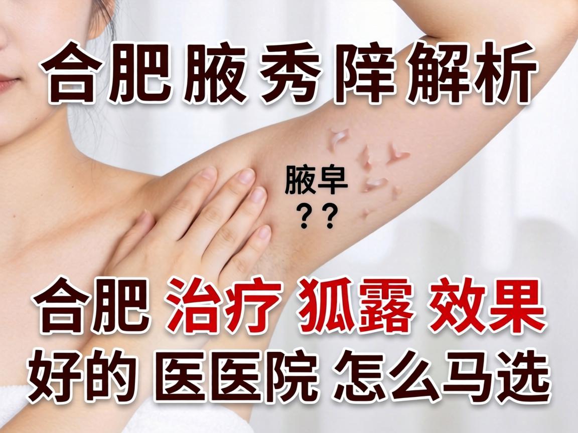 合肥腋秀解析,合肥治疗狐臭效果好的医院怎么选? 合肥腋秀解析,合肥治疗狐臭效果好的医院怎么选?