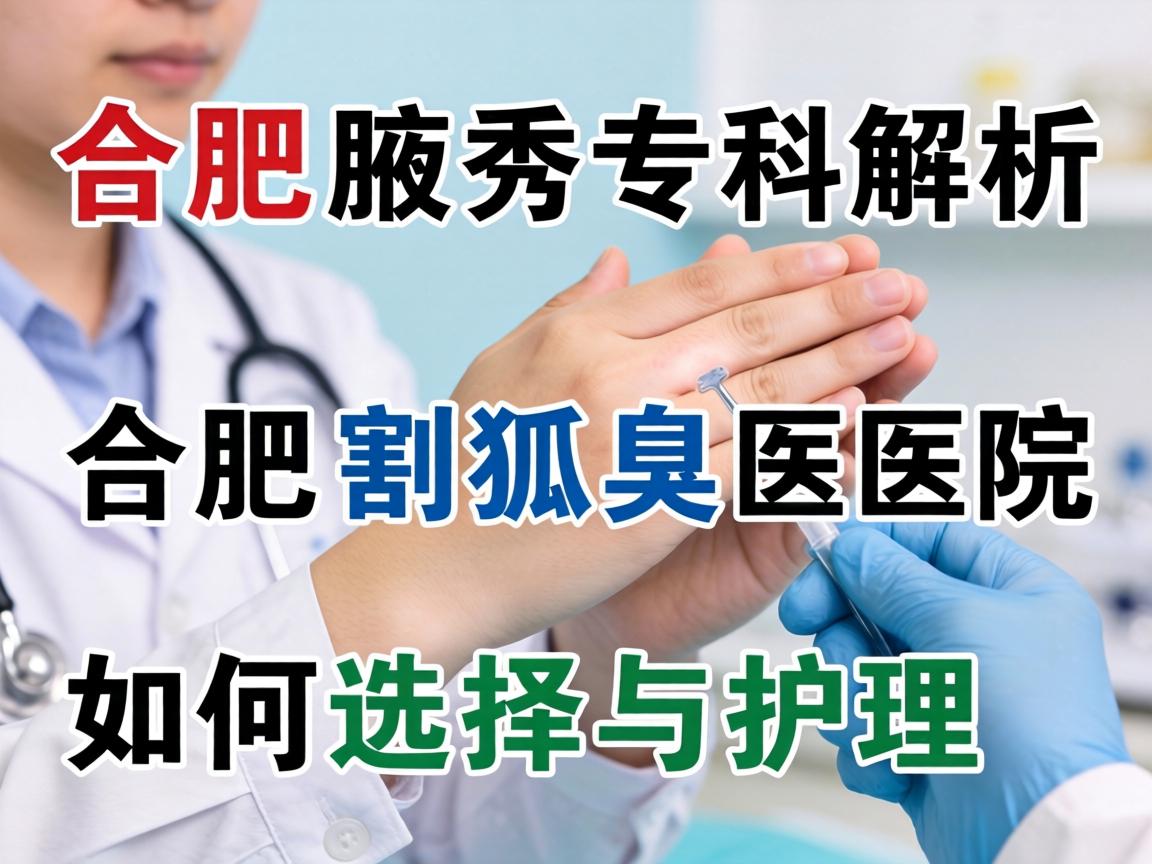 合肥腋秀专科解析，合肥割狐臭医院如何选择与护理
