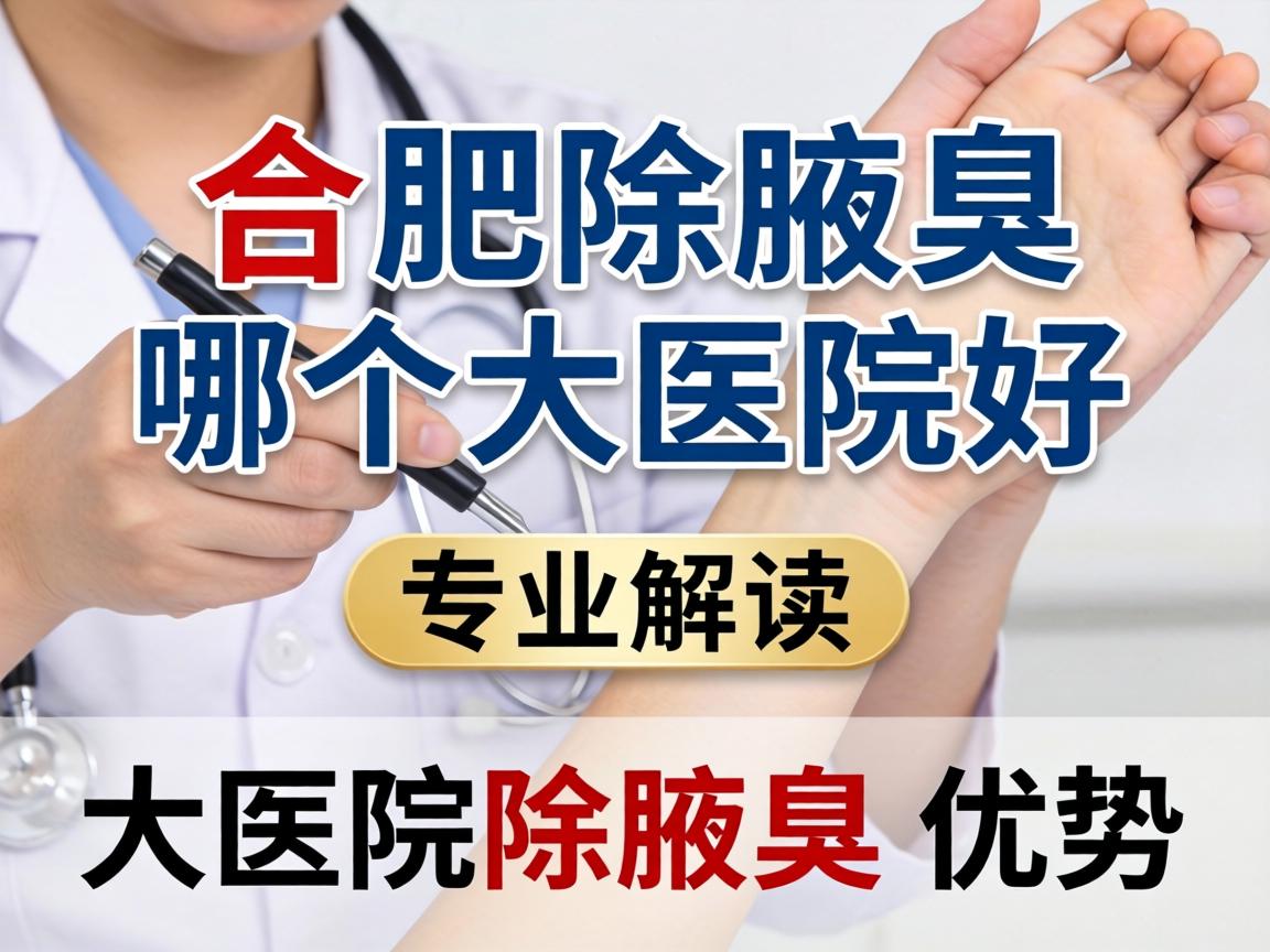 合肥除腋臭哪个大医院好?专业解读大医院除腋臭优势 合肥除腋臭哪个大医院好?专业解读大医院除腋臭优势