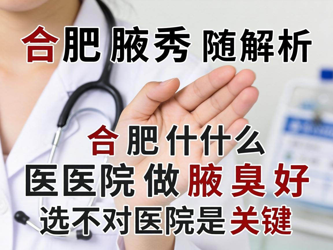 合肥腋秀解析,合肥什么医院做腋臭好,选对医院是关键 合肥腋秀解析,合肥什么医院做腋臭好,选对医院是关键