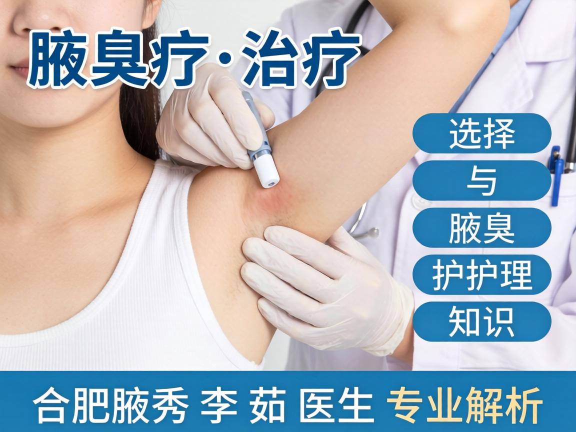 腋臭治疗选择与腋臭护理知识，合肥腋秀李茹医生专业解析