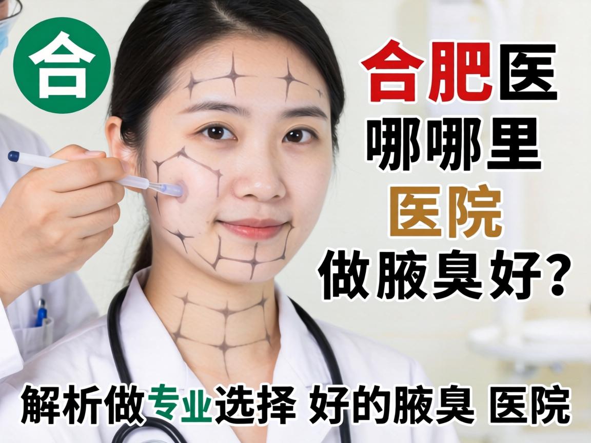 合肥哪里医院做腋臭好？专业解析如何选择好的腋臭医院
