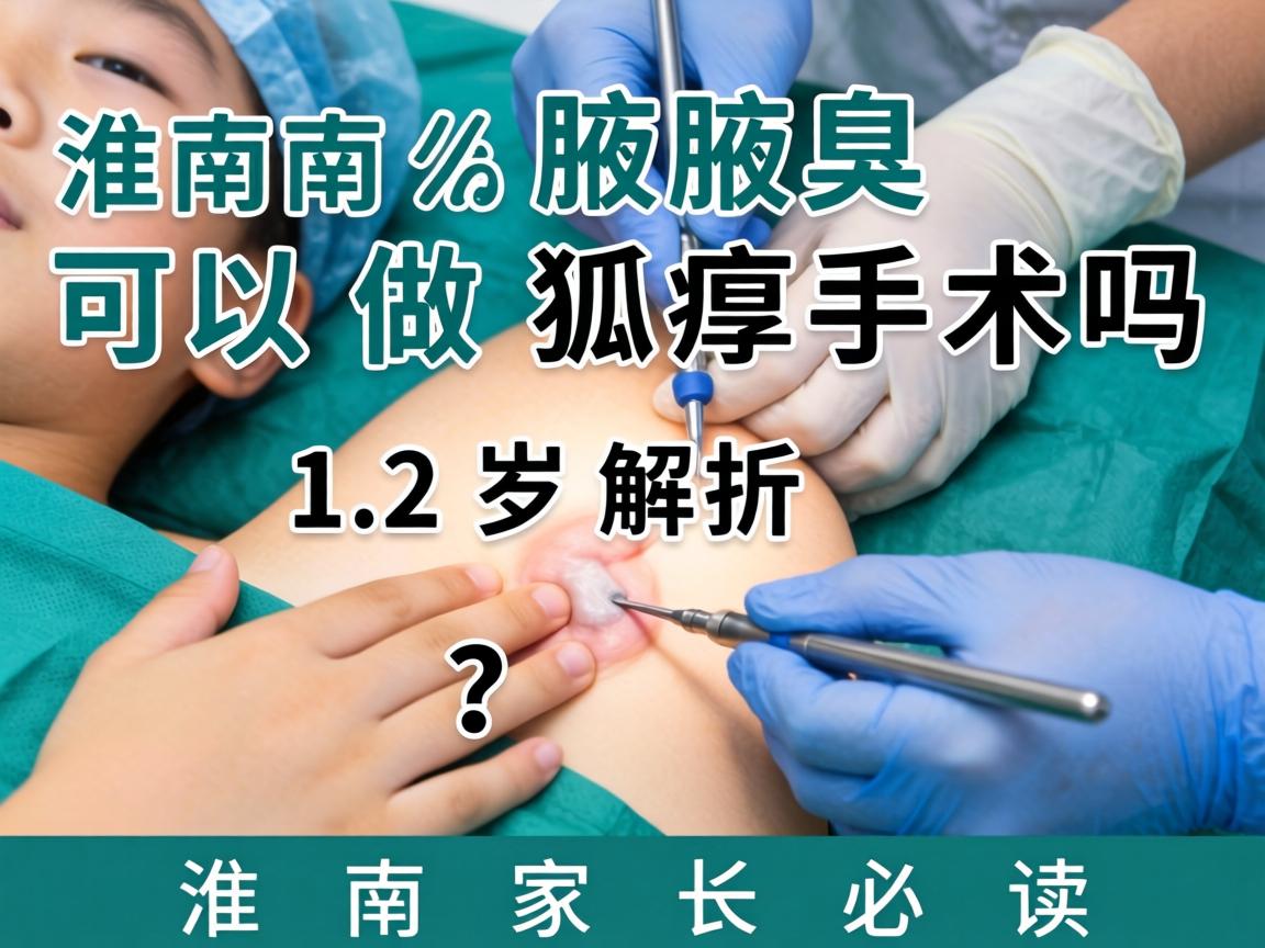 淮南腋臭手术解析，12岁可以做狐臭手术吗？淮南家长必读