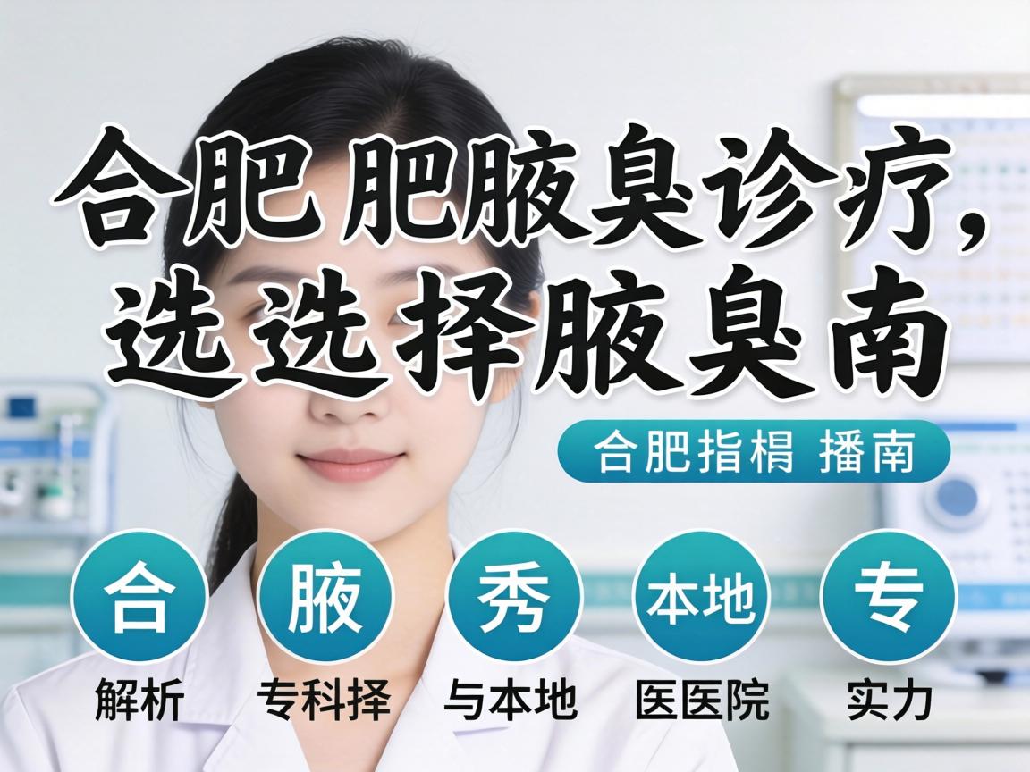 合肥腋臭诊疗选择指南，解析合肥腋秀专科与本地医院实力