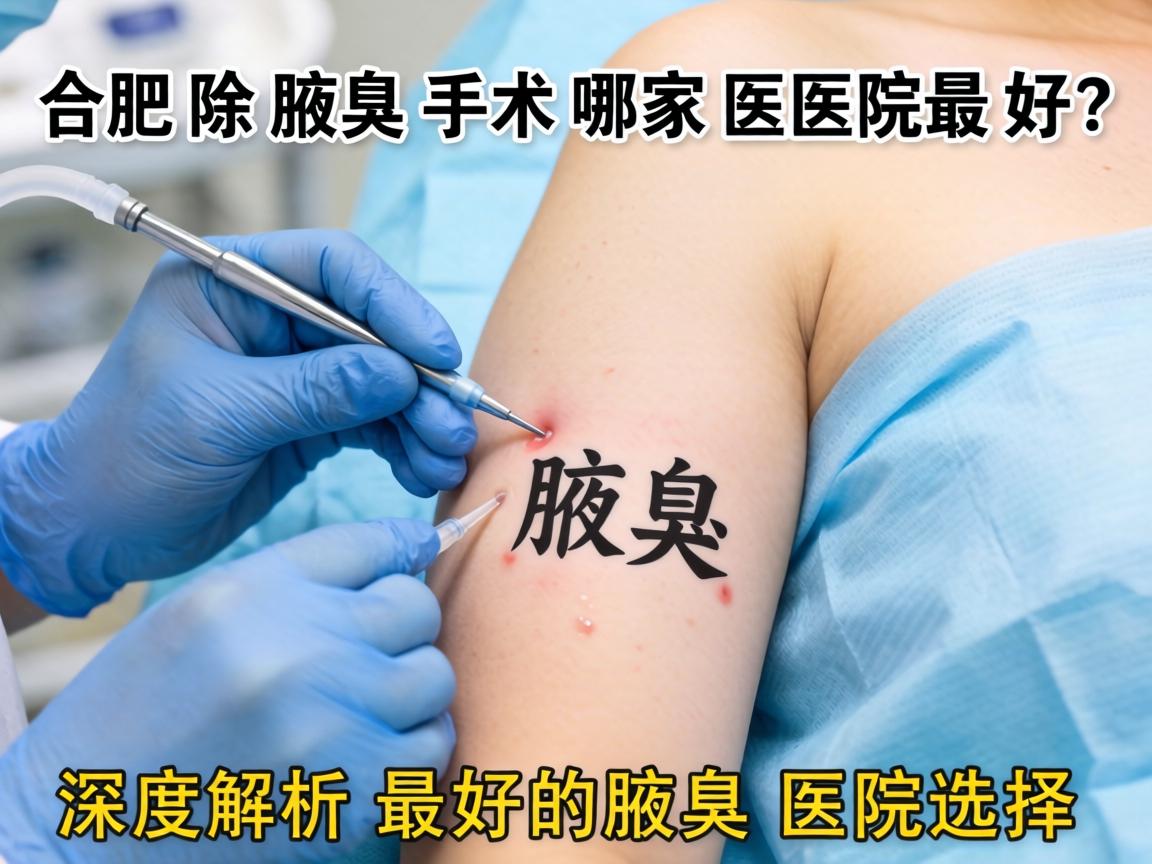 合肥除腋臭手术哪家医院最好？深度解析最好的腋臭医院选择