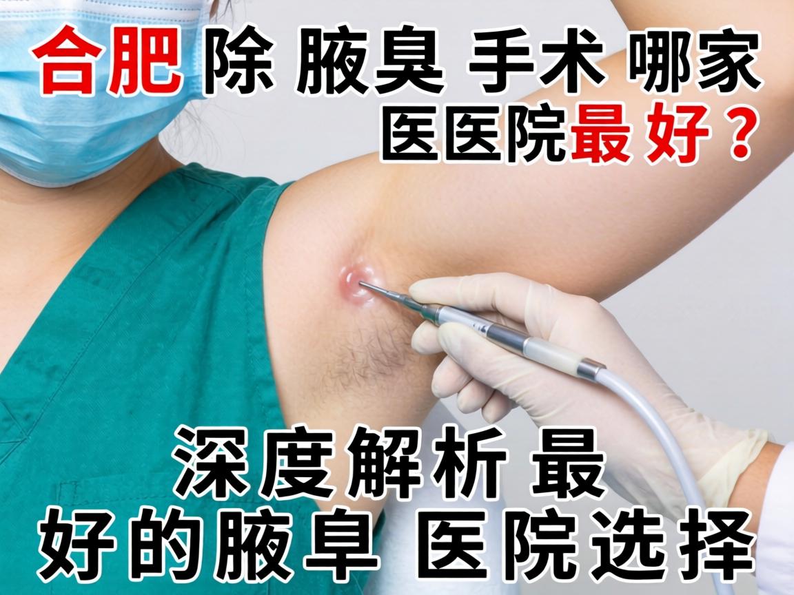 合肥除腋臭手术哪家医院最好？深度解析最好的腋臭医院选择