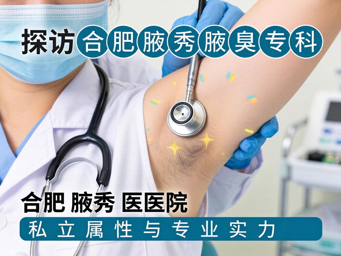 探访合肥腋秀腋臭专科，解析合肥腋秀医院的私立属性与专业实力