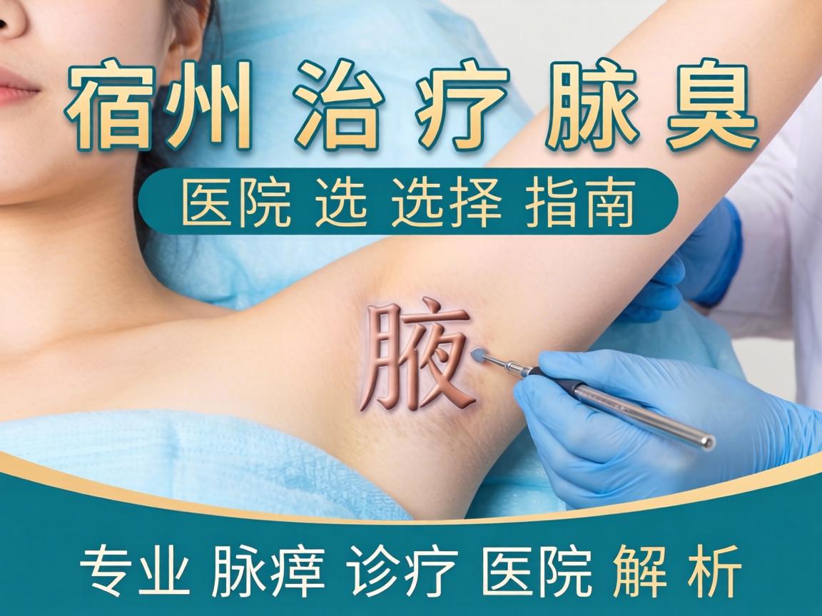 宿州治疗腋臭医院选择指南，专业腋臭诊疗医院解析