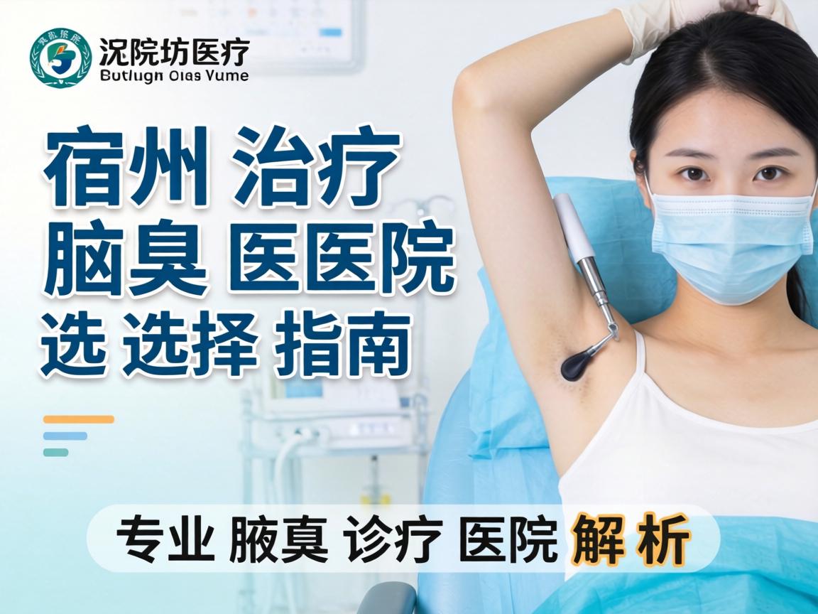 宿州治疗腋臭医院选择指南，专业腋臭诊疗医院解析