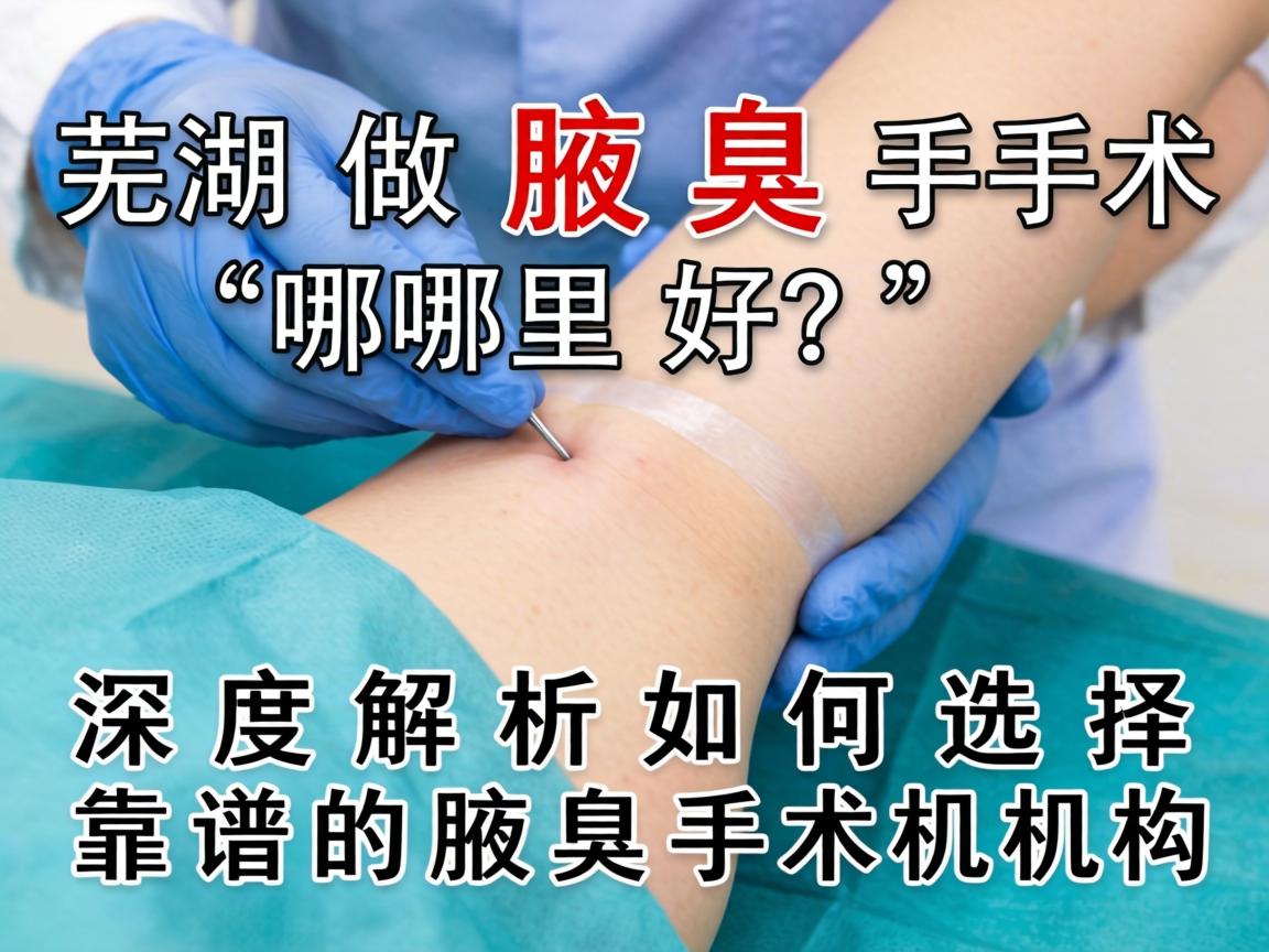 芜湖做腋臭手术哪里好？深度解析如何选择靠谱的腋臭手术机构