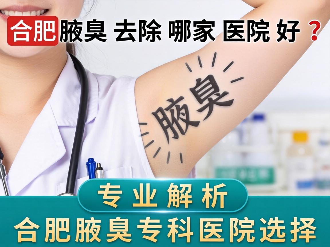 合肥腋臭去除哪家医院好？专业解析合肥腋臭专科医院选择