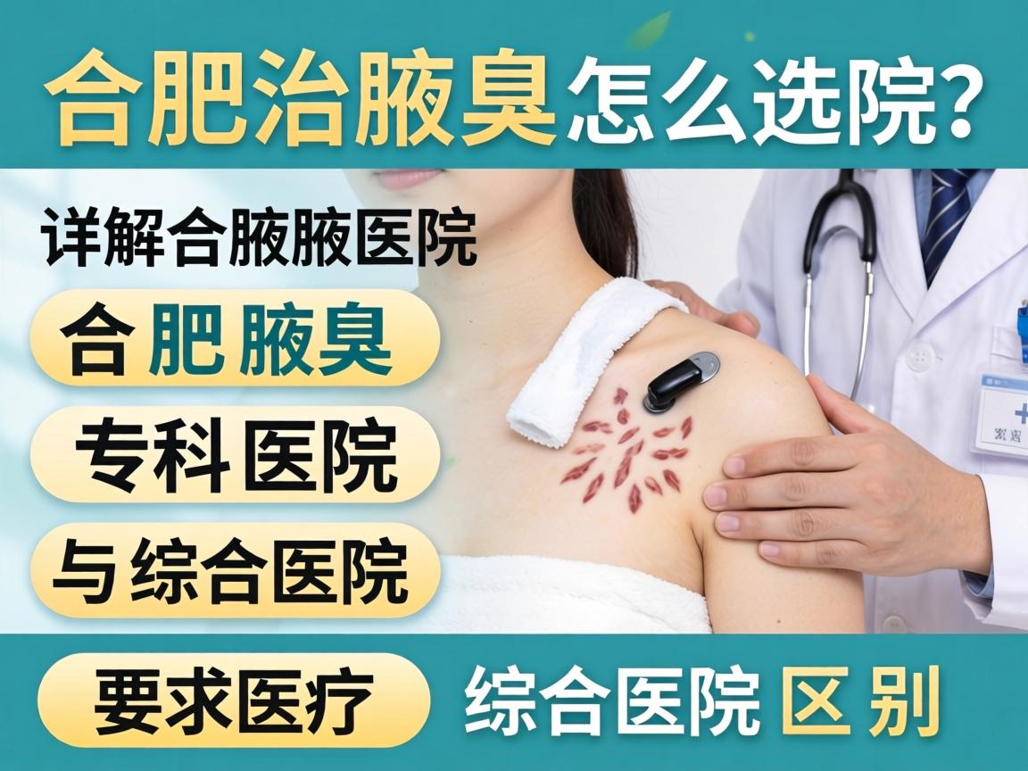 合肥治腋臭医院怎么选？详解合肥腋臭专科医院与综合医院区别