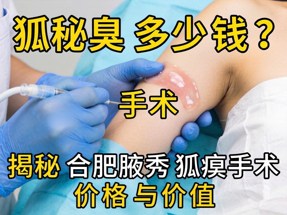 狐臭手术多少钱？揭秘合肥腋秀狐臭手术价格与价值